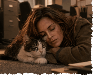 Emily and Chiquita taking a nap. Letters From A Survivor, zombie series