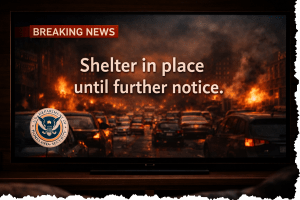 DHS issues shelter in place order. Letters From A Survivor zombie series