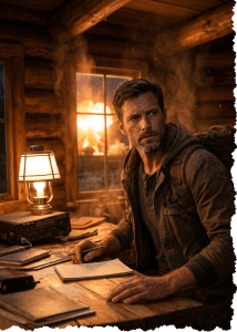 Kenny hears the explosion. Letters From A Survivor Zombie Series