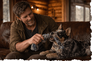 Maggie playing with Kenny. Letters From A Survivor zombie series